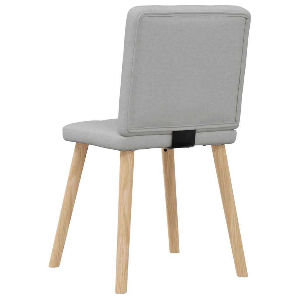 spisebordsstole 6 stk. stof sky grå