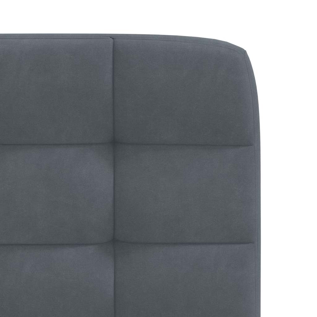 spisebordsstole 6 stk. velour mørkegrå