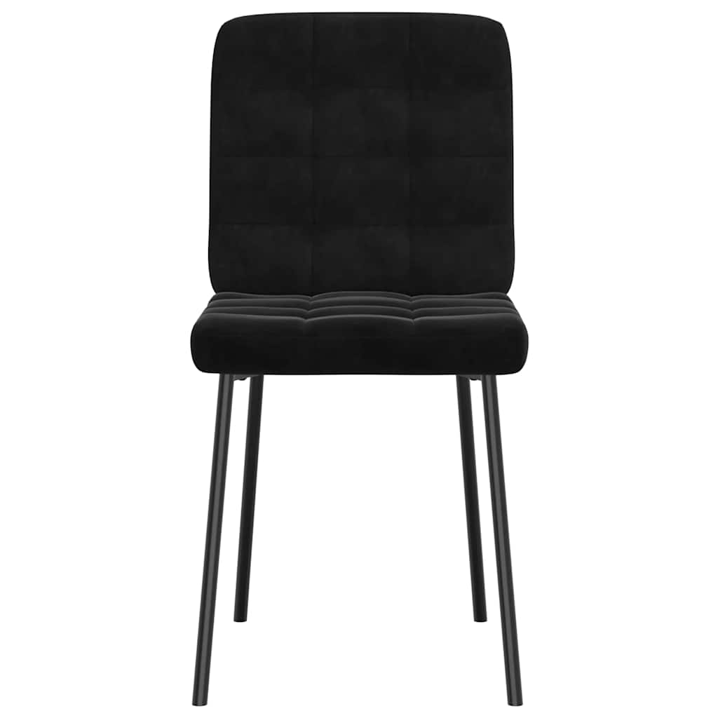 spisebordsstole 6 stk. velour sort