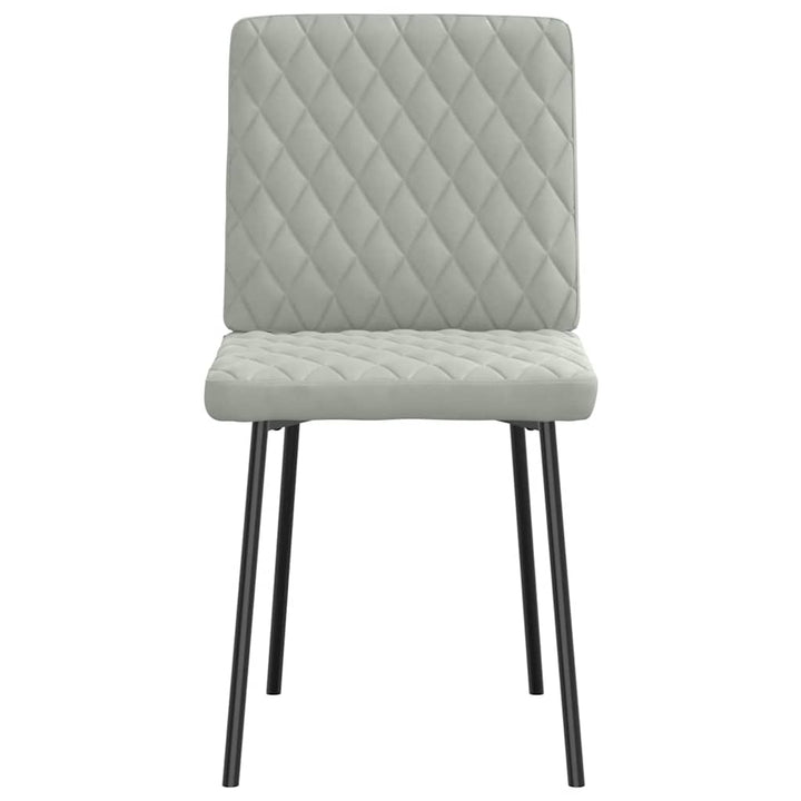 spisebordsstole 6 stk. velour lysegrå