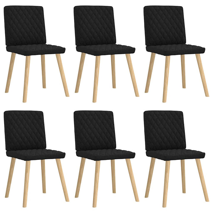 spisebordsstole 6 stk. stof sort