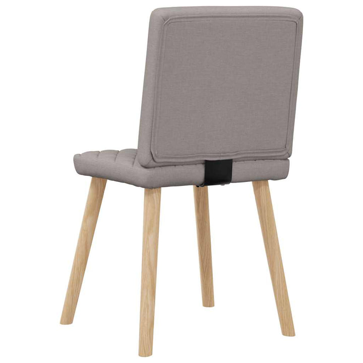 spisebordsstole 6 stk. stof gråbrun