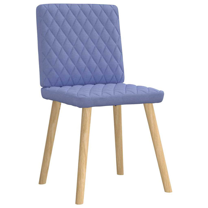 spisebordsstole 6 stk. Jeans blåt stof
