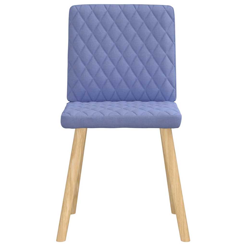 spisebordsstole 6 stk. Jeans blåt stof