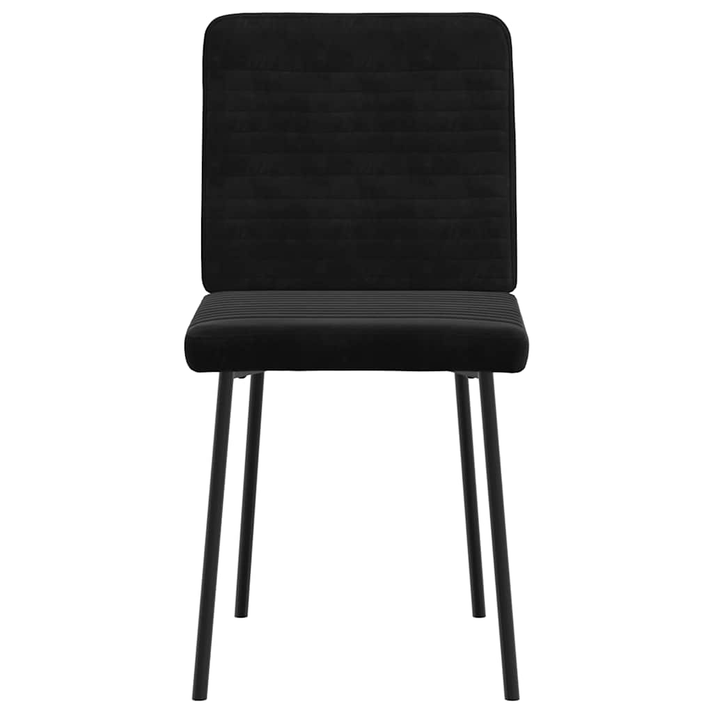 spisebordsstole 6 stk. velour sort