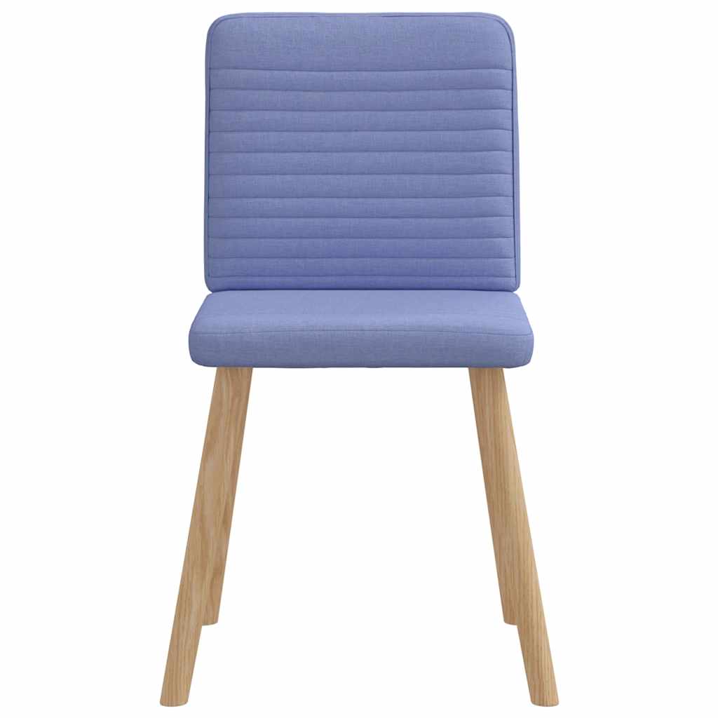 spisebordsstole 6 stk. Jeans blåt stof