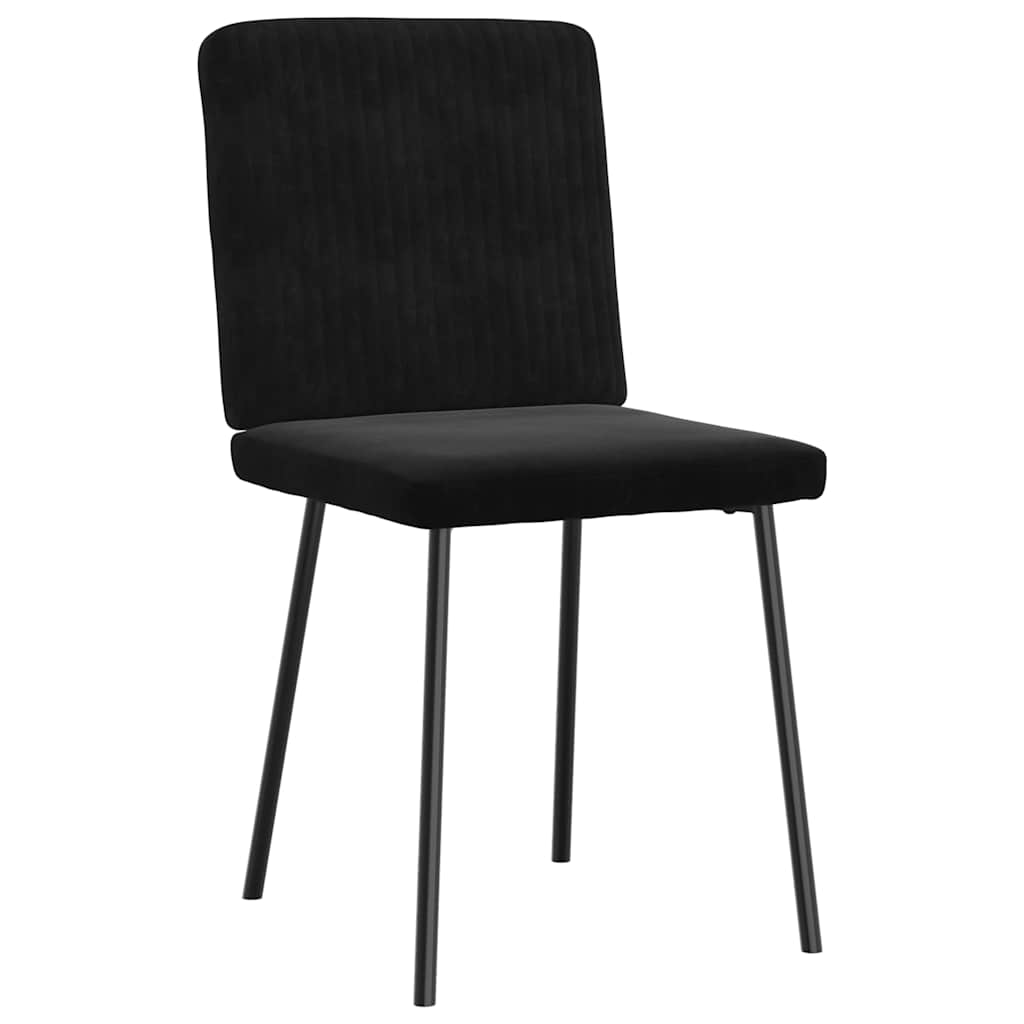 spisebordsstole 6 stk. velour sort