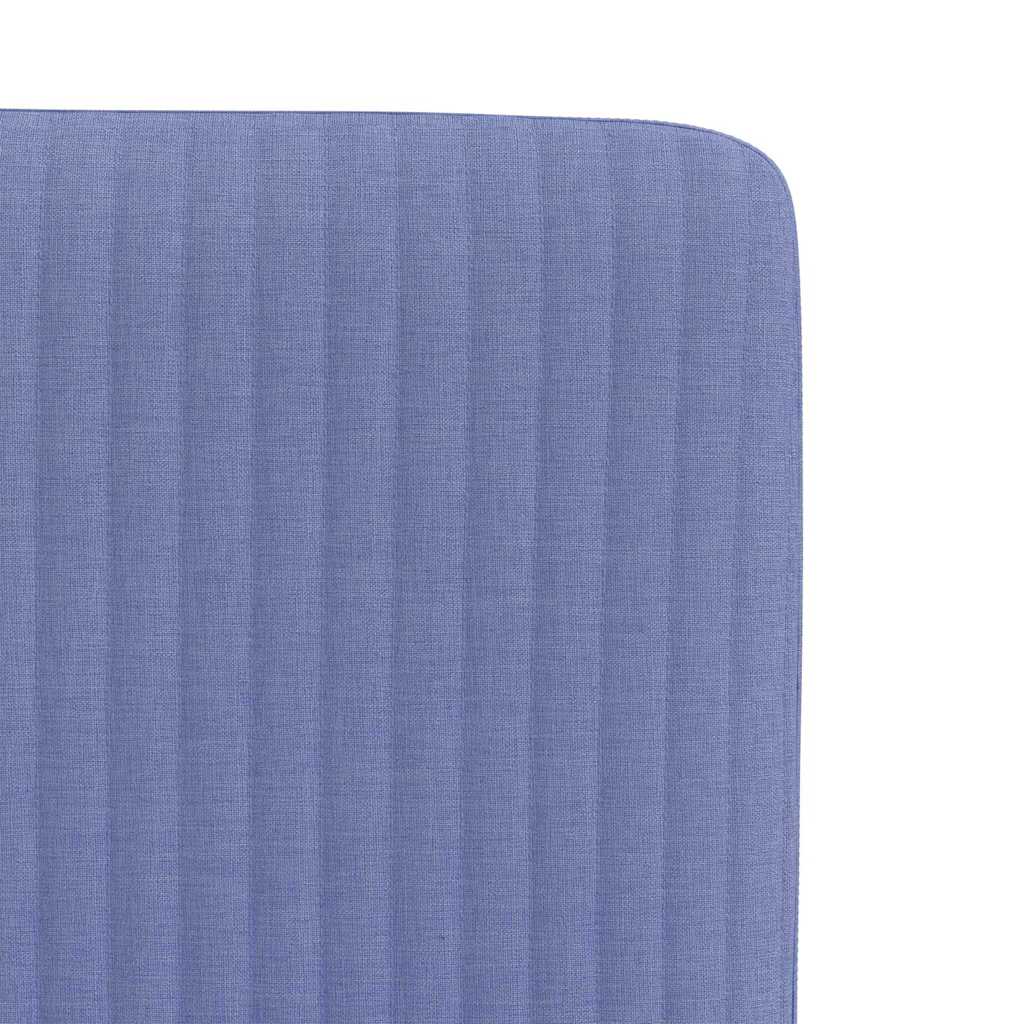 spisebordsstole 6 stk. Jeans blåt stof