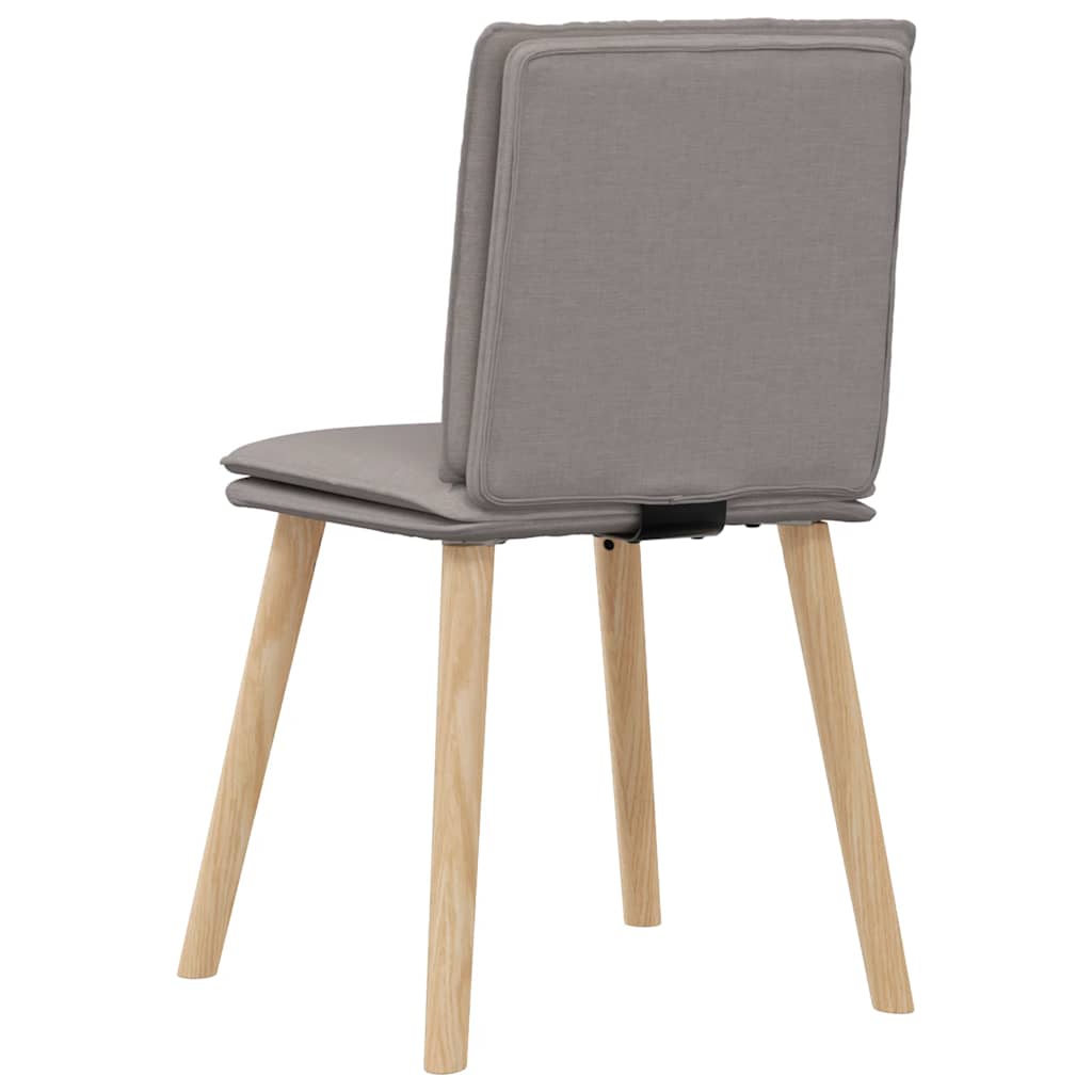 spisebordsstole 6 stk. stof gråbrun