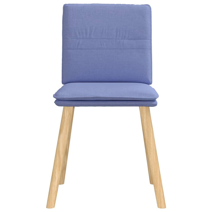 spisebordsstole 6 stk. Jeans blåt stof