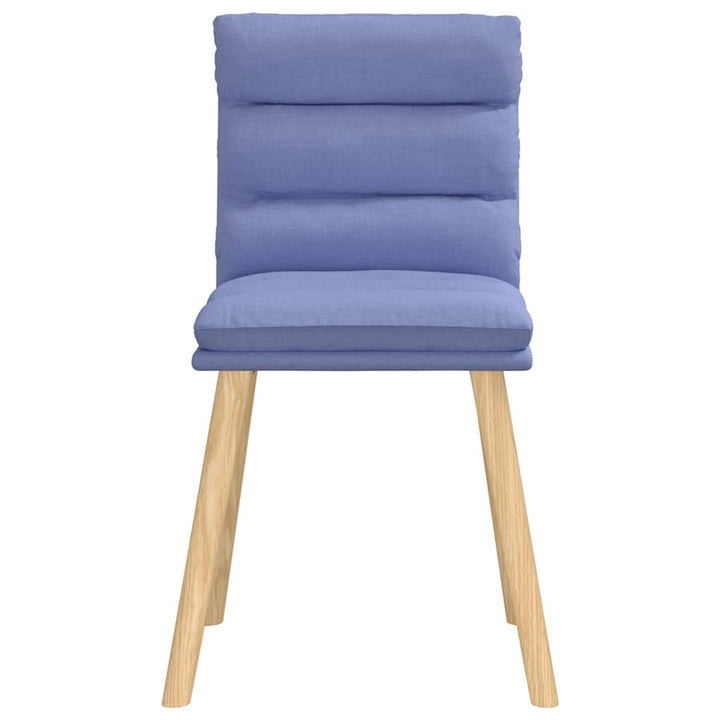 spisebordsstole 6 stk. Jeans blåt stof