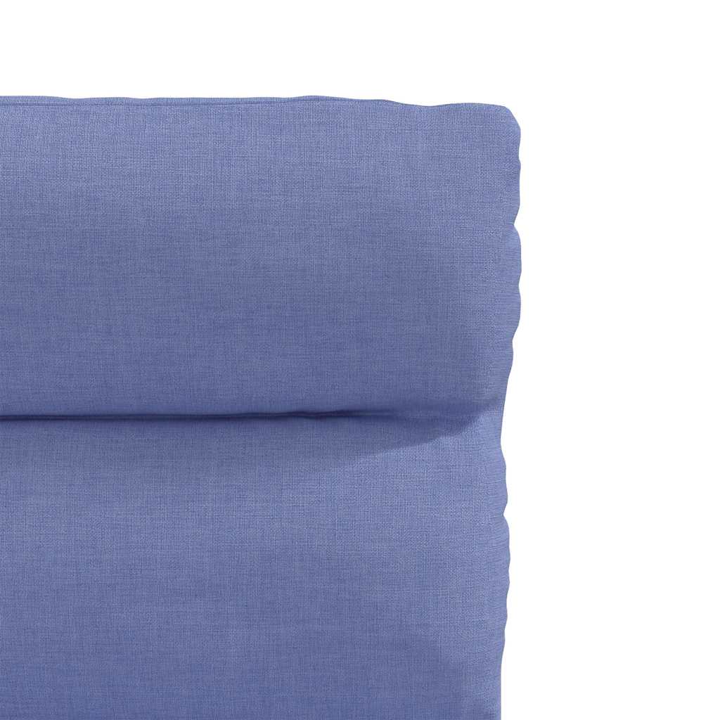 spisebordsstole 6 stk. Jeans blåt stof