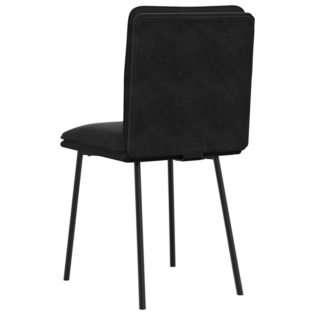 spisebordsstole 6 stk. velour sort