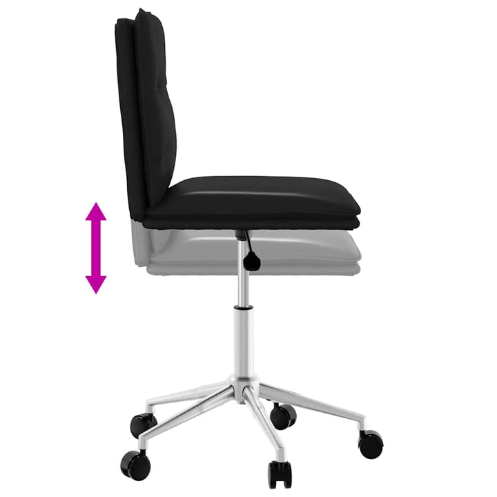 spisebordsstole 6 stk. kunstlæder sort