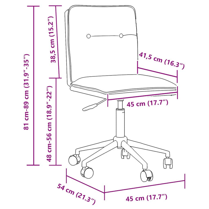 spisebordsstole 6 stk. kunstlæder sort