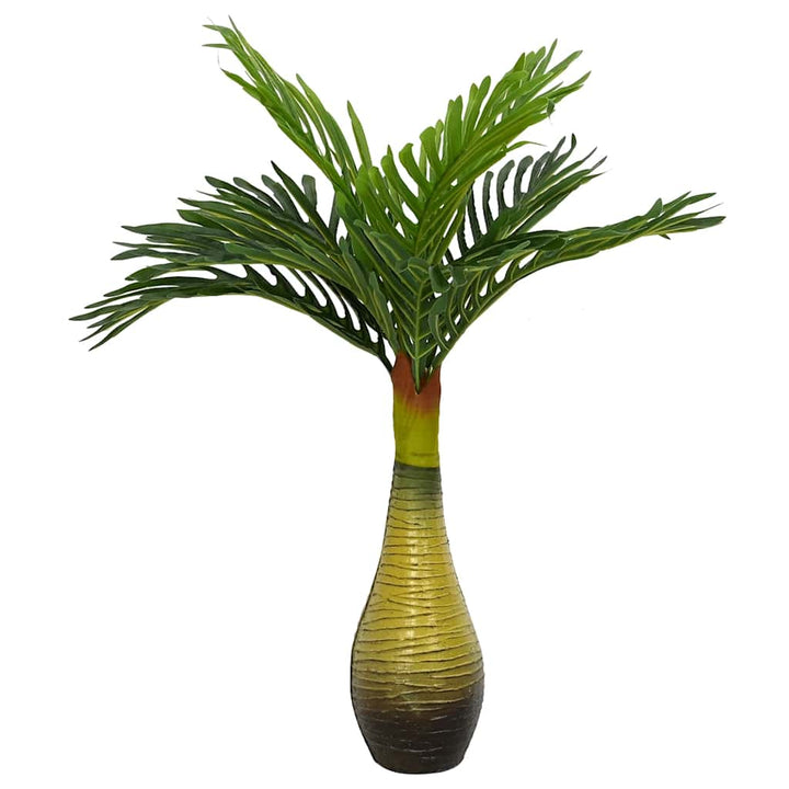 kunstig palmeplante 9 blade 70 cm grøn