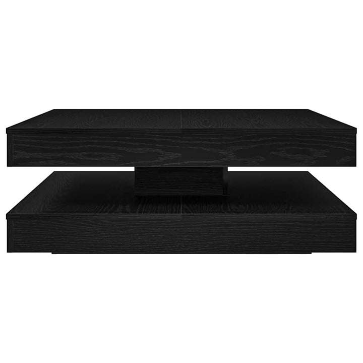 sofabord 360 grader drejeligt 90x90x34,5 cm sort