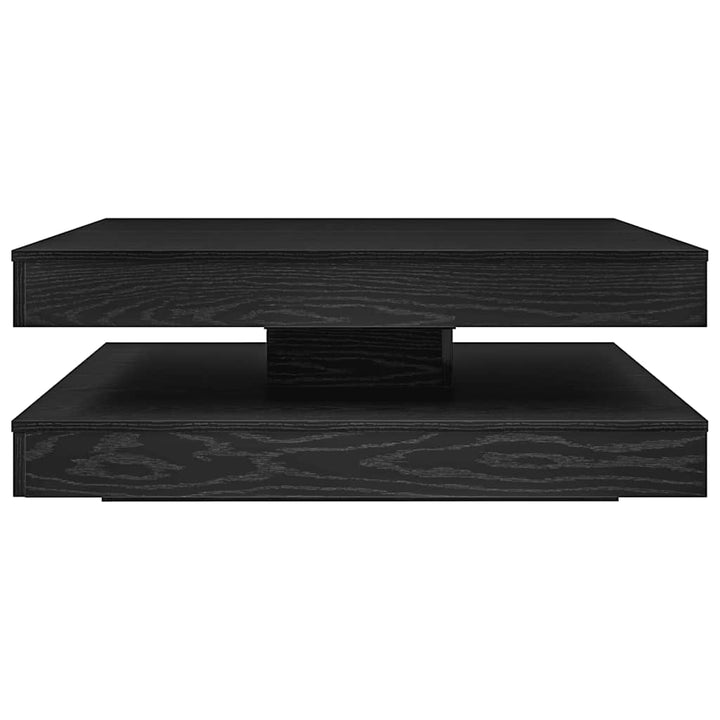 sofabord 360 grader drejeligt 90x90x34,5 cm sort