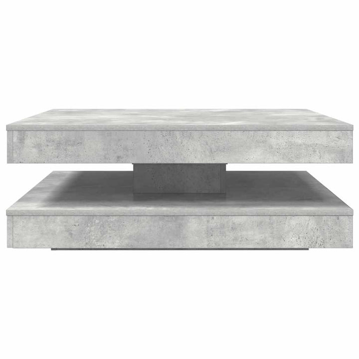 sofabord 360 grader drejeligt 90x90x34,5 cm betongrå
