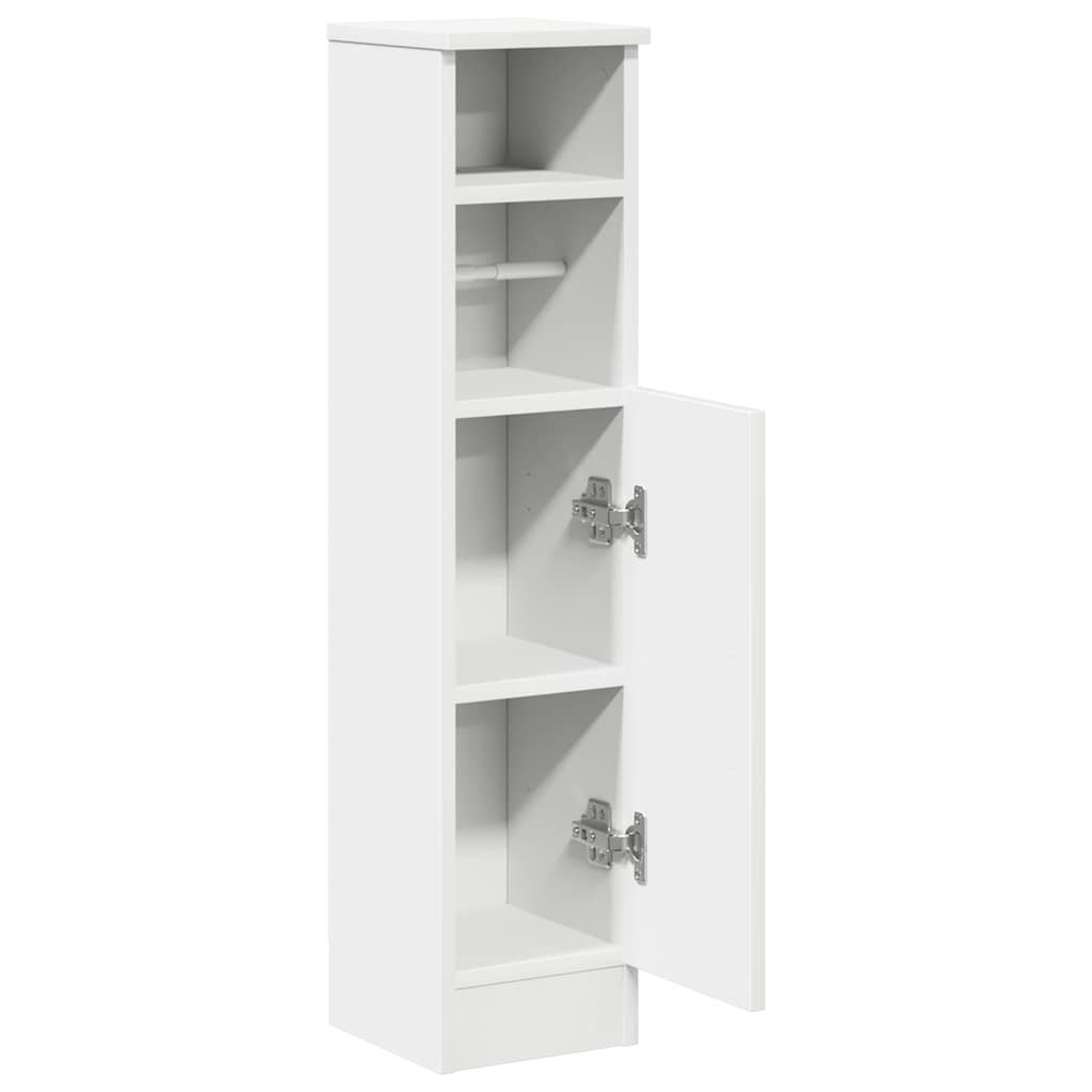 badeværelsesskab med rulleholder 20,5x22x90 cm hvid
