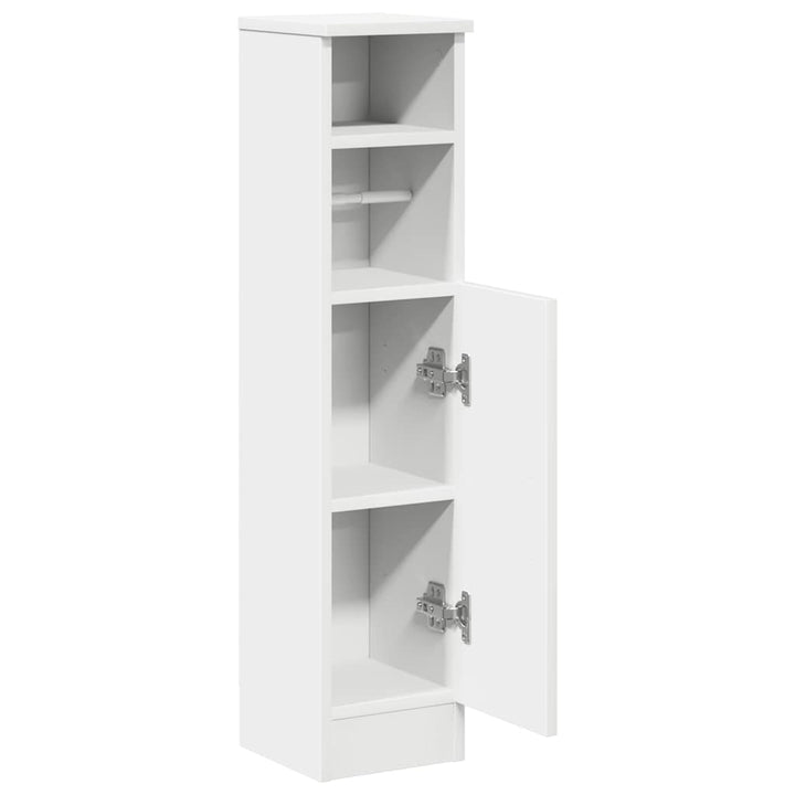 badeværelsesskab med rulleholder 20,5x22x90 cm hvid