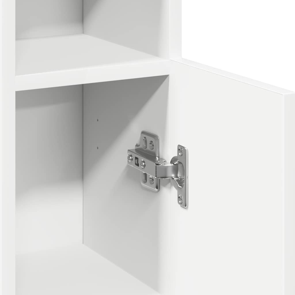 badeværelsesskab med rulleholder 20,5x22x90 cm hvid