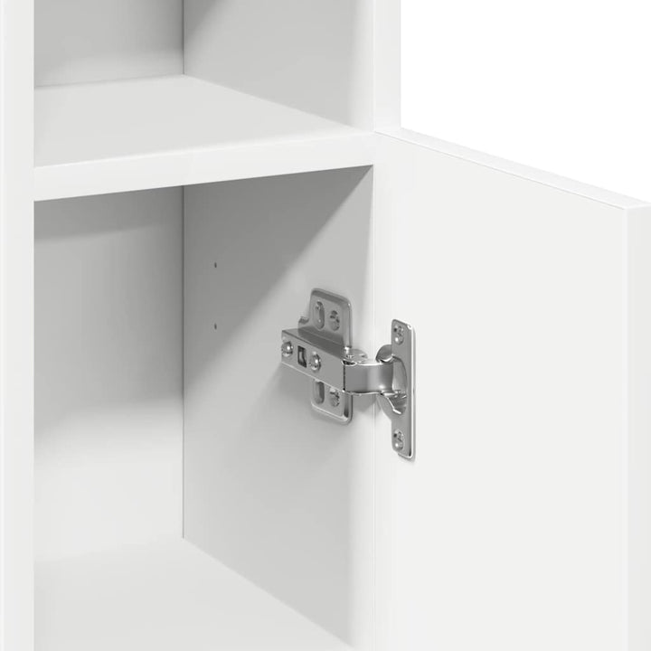 badeværelsesskab med rulleholder 20,5x22x90 cm hvid