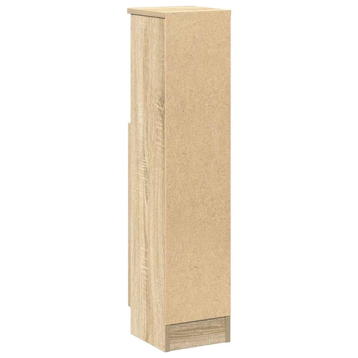 badeværelsesskab med rulleholder 20,5x22x90 cm sonoma-eg