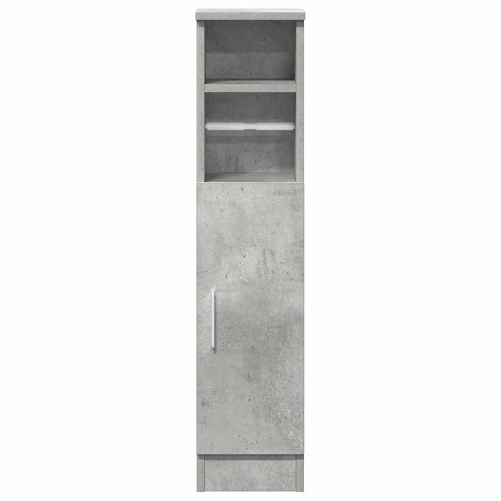 badeværelsesskab med rulleholder 20,5x22x90 cm betongrå