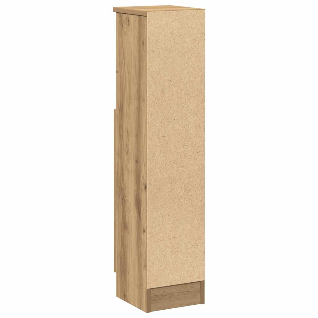 badeværelsesskab med rulleholder 20,5x22x90 cm kunsteg