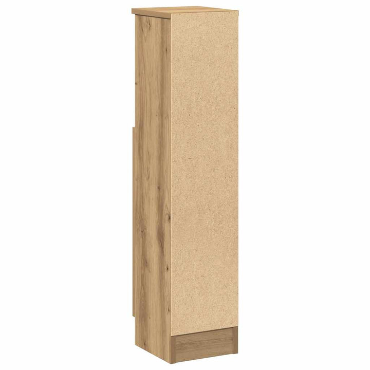 badeværelsesskab med rulleholder 20,5x22x90 cm kunsteg
