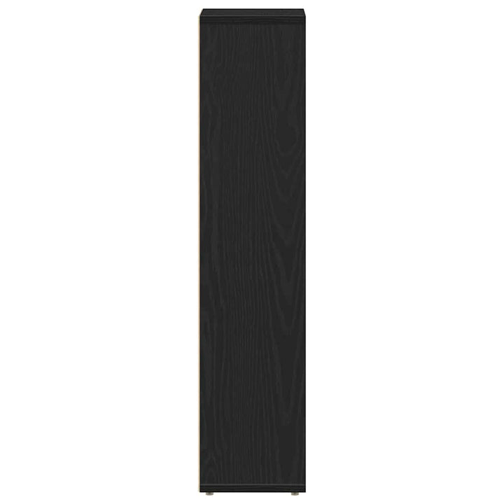 badeværelsesskab med rulleholder 20,5x20x90 cm sort