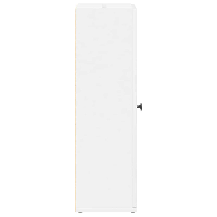 badeværelsesskab med rulleholder 20,5x22x72 cm hvid