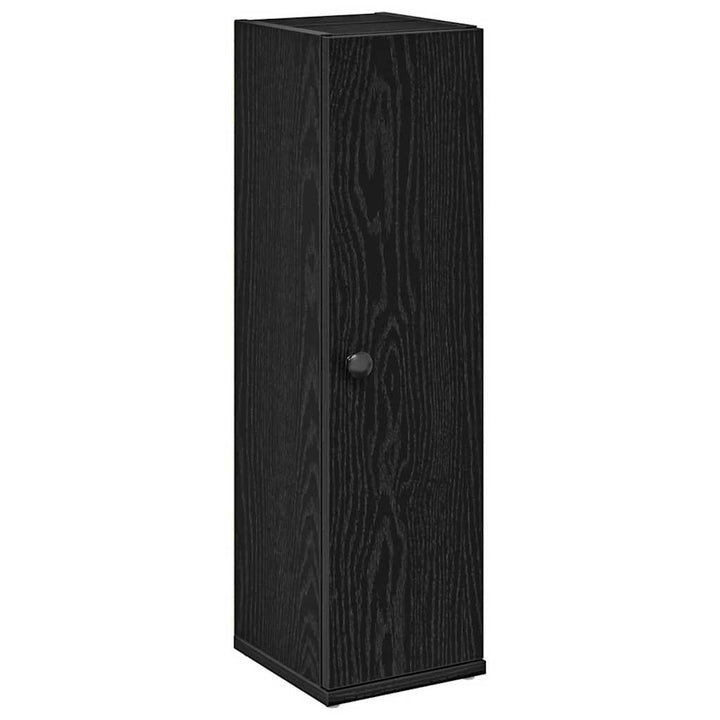 badeværelsesskab med rulleholder 20,5x22x72 cm sort