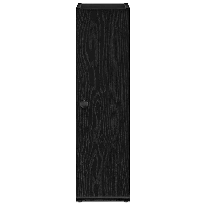 badeværelsesskab med rulleholder 20,5x22x72 cm sort