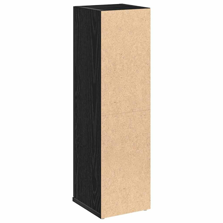 badeværelsesskab med rulleholder 20,5x22x72 cm sort