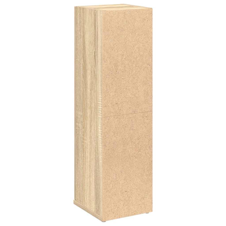 badeværelsesskab med rulleholder 20,5x22x72 cm sonoma-eg