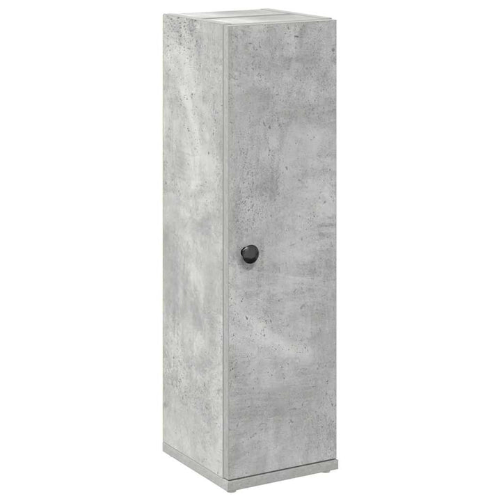 badeværelsesskab med rulleholder 20,5x22x72 cm betongrå