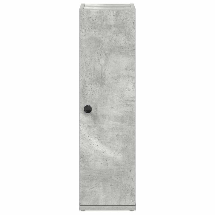 badeværelsesskab med rulleholder 20,5x22x72 cm betongrå