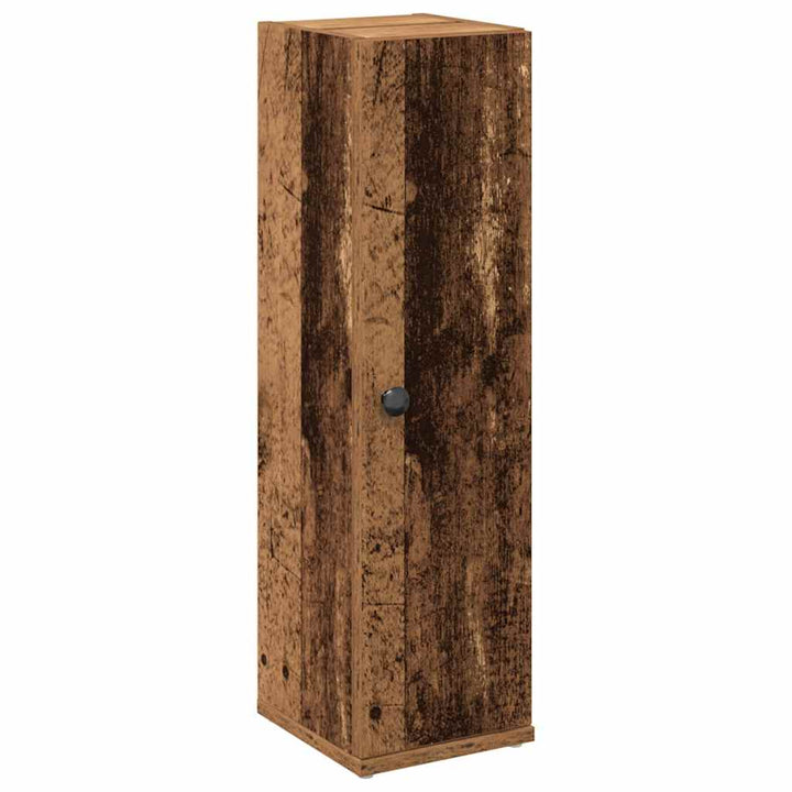 badeværelsesskab med rulleholder 20,5x22x72 cm antikt træ