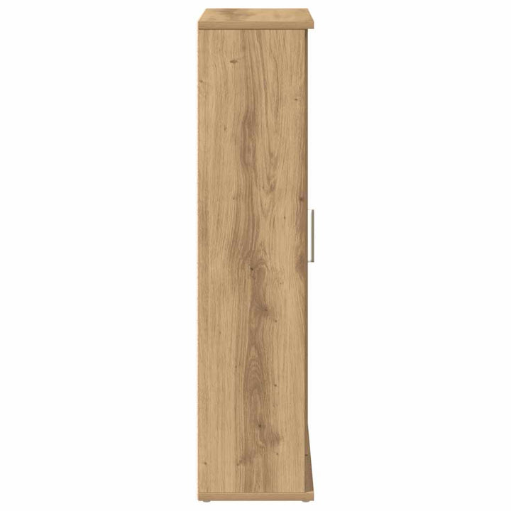 badeværelsesskab med rulleholder 39x22x90 cm kunsteg