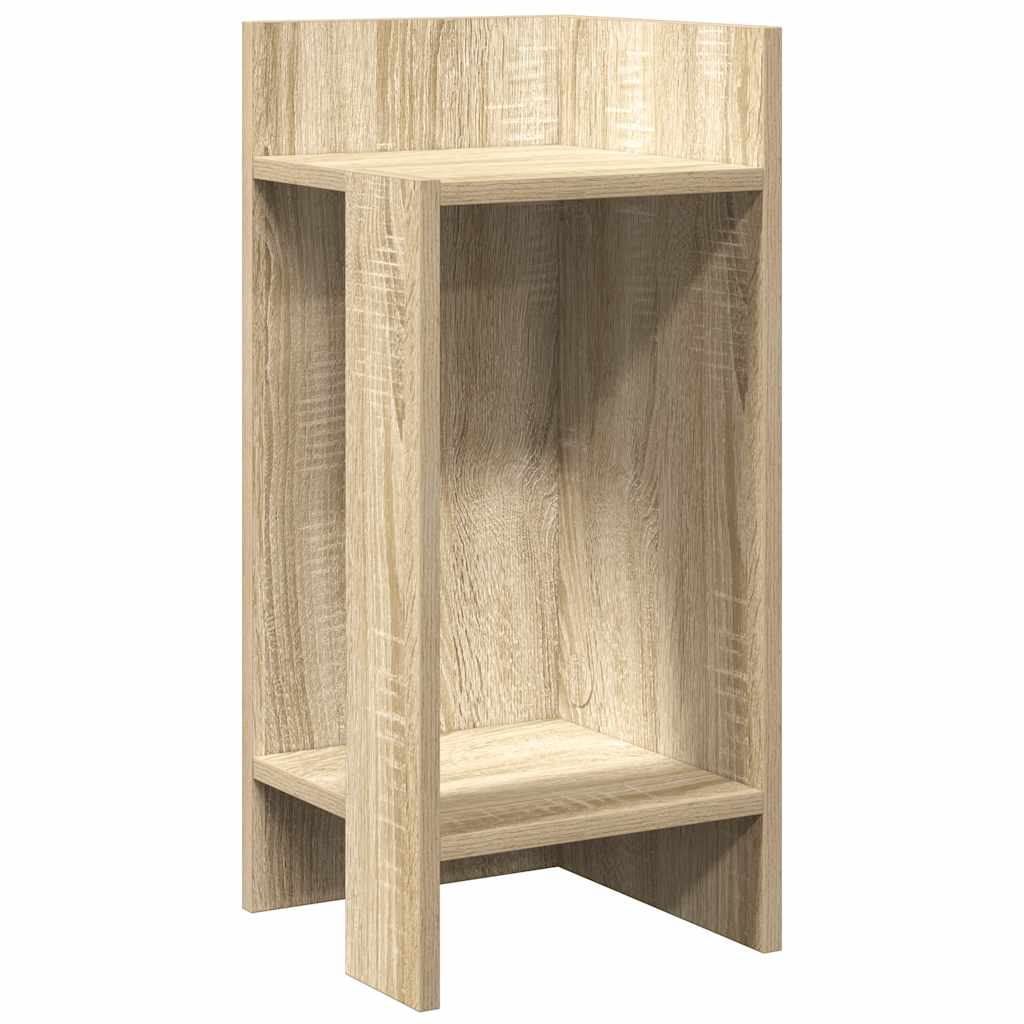 Sideborde 2 stk med reol sonoma eg 25,5x27x60 cm