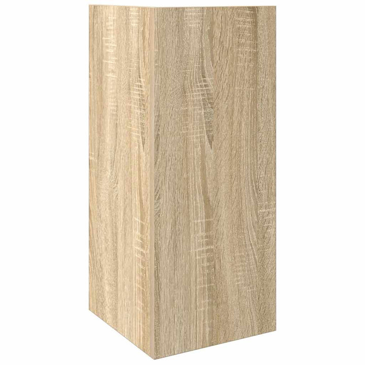 Sideborde 2 stk med reol sonoma eg 25,5x27x60 cm