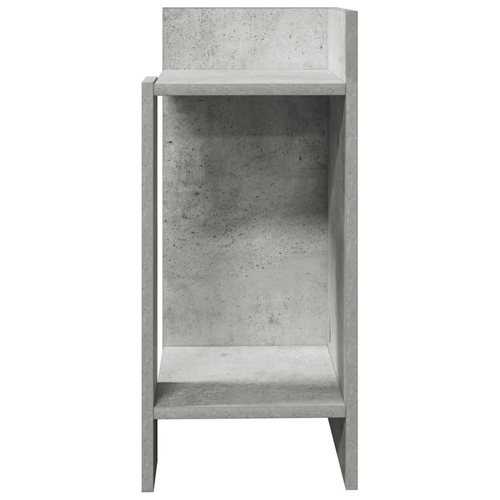 Sideborde 2 stk med reol betongrå 25,5x27x60 cm