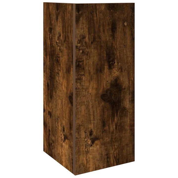 sidebord med hylde røget eg 25,5x27x60 cm