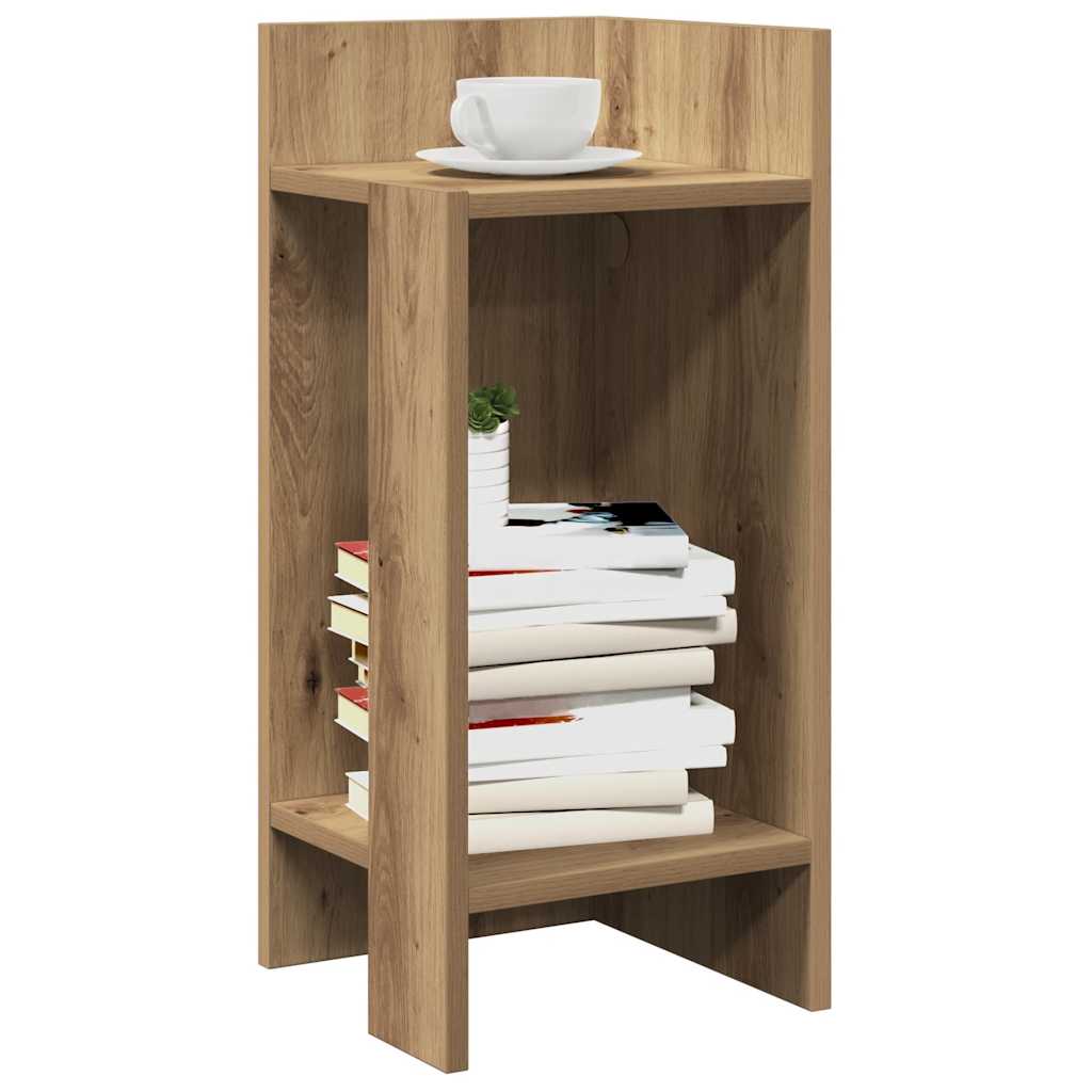 sidebord med hylde artisan eg 25,5x27x60 cm