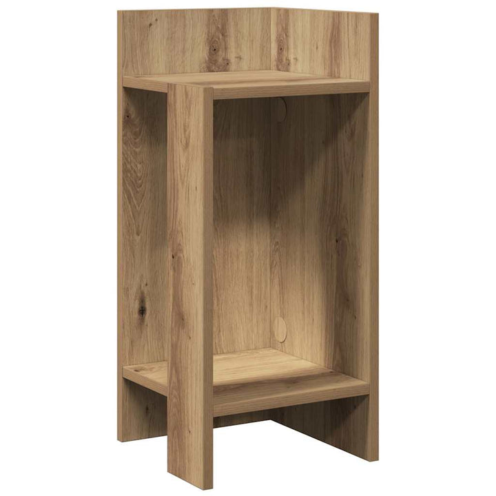 Sideborde 2 stk med reol artisan eg 25,5x27x60 cm