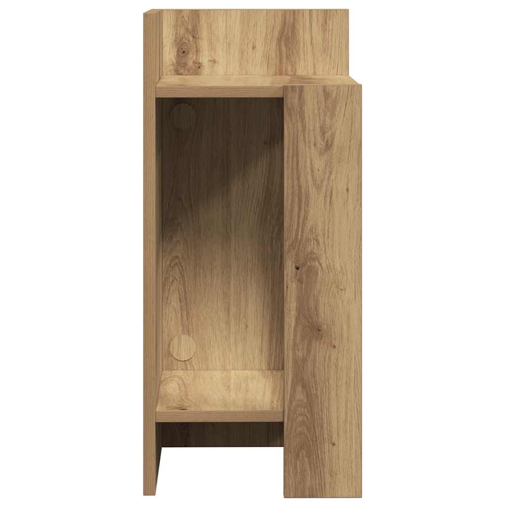 Sideborde 2 stk med reol artisan eg 25,5x27x60 cm