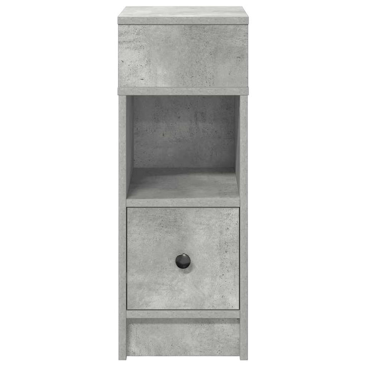 sengeborde 2 stk. med skuffe 25x31x66 cm betongrå