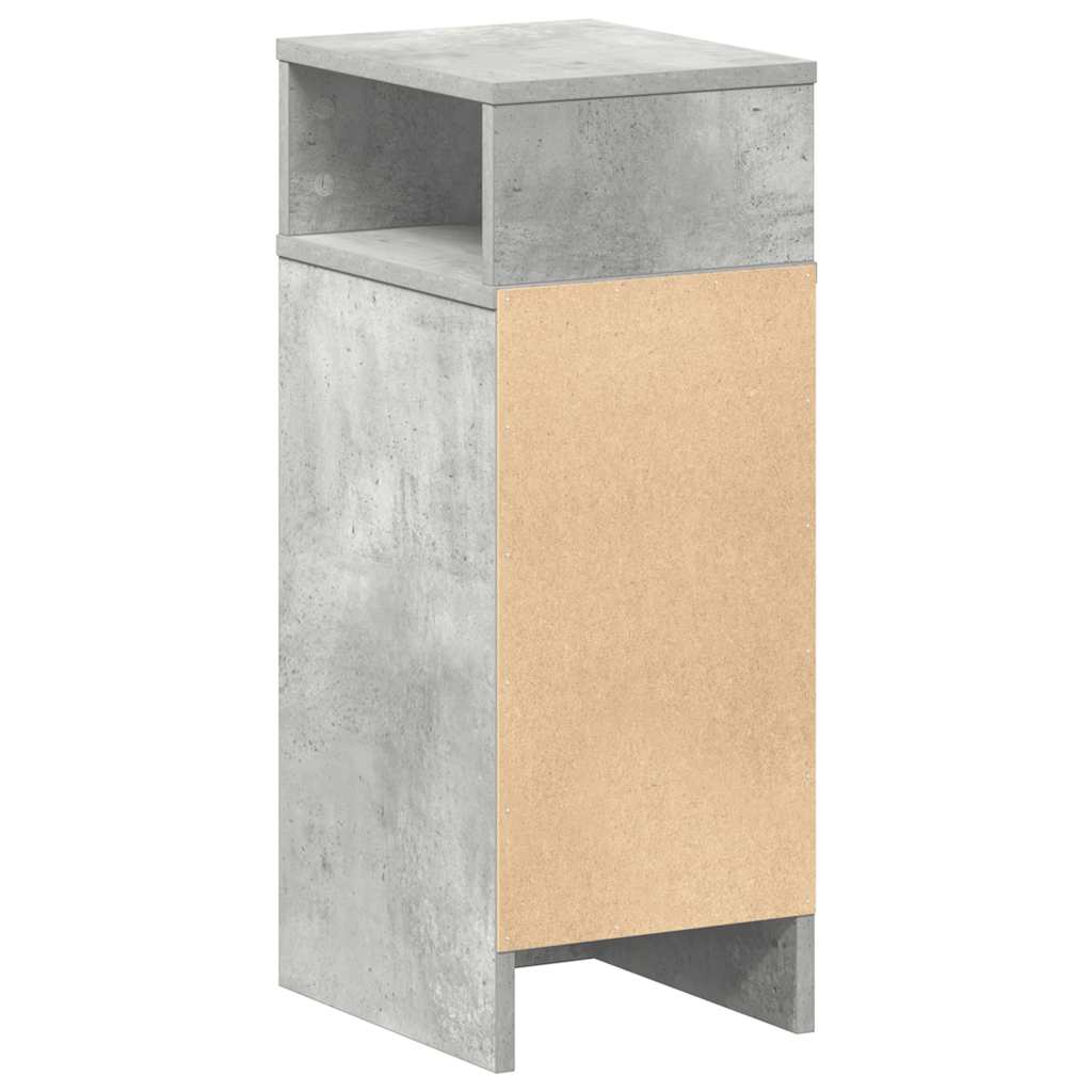 sengeborde 2 stk. med skuffe 25x31x66 cm betongrå